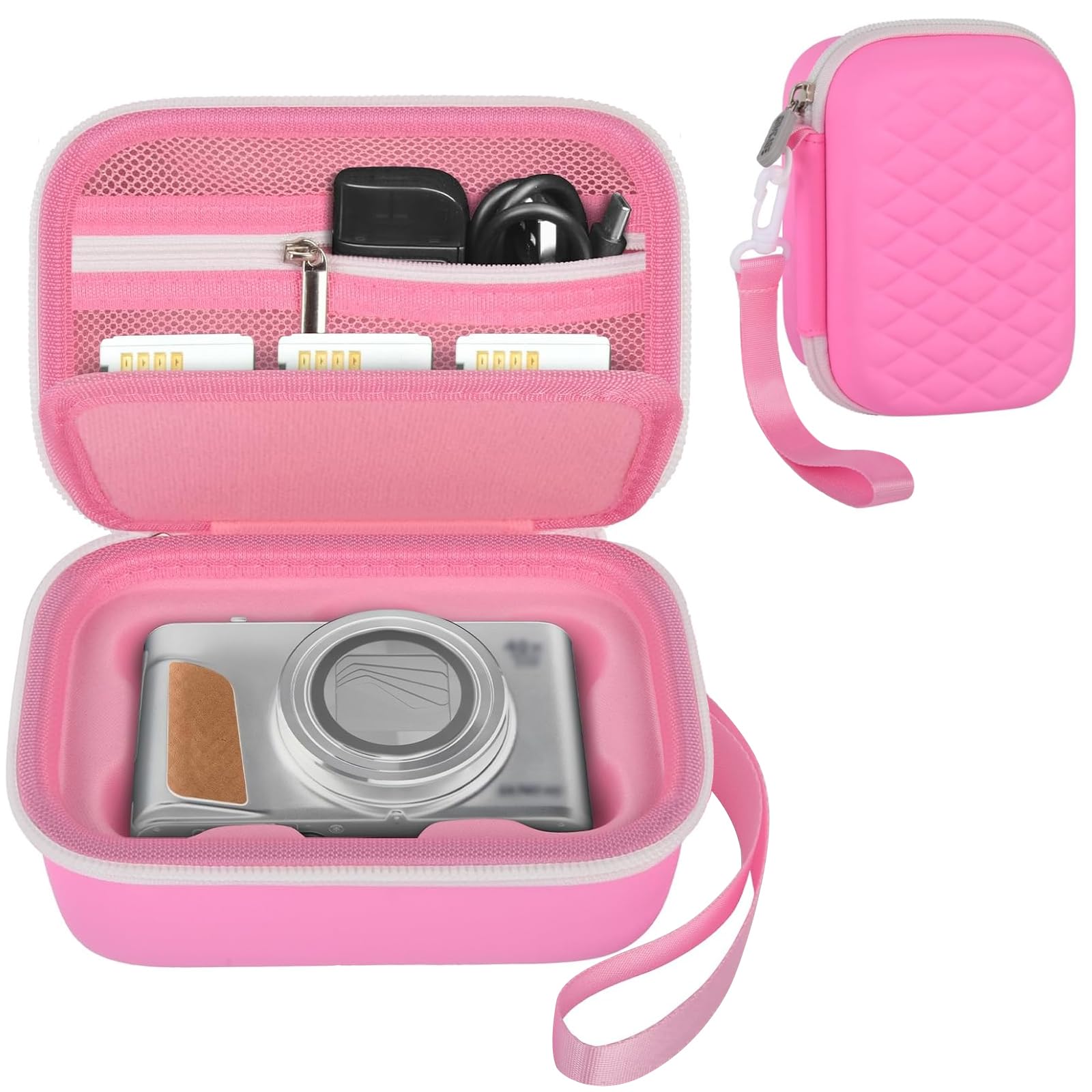 GWCASE Camera Case for Canon PowerShot G7X Mark II/ G7X Mark III/ SX740 HS Digital 4K Vlogging Camera，Video Camera Storage Holder with Shoulder Strap,