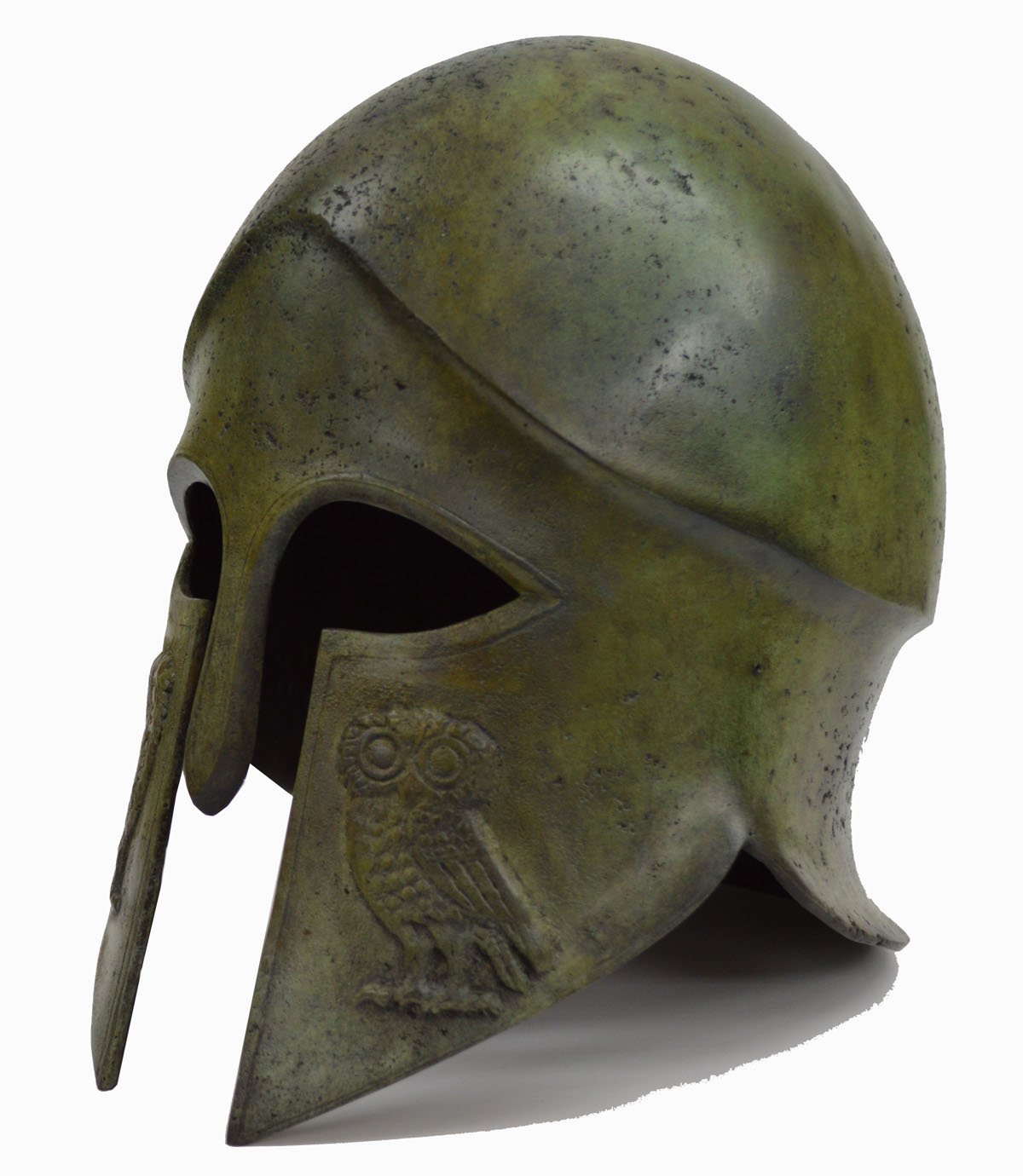 Talos Artifacts Corinthian Bronze Helmet with Owl Design - Ancient Greece