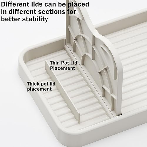 Miniatura 6 de H&W 2 cucharas con soporte para tapa, soporte plegable para cuchara para encimera de cocina, soporte para tapa de olla de gato para cucharas, tapas
