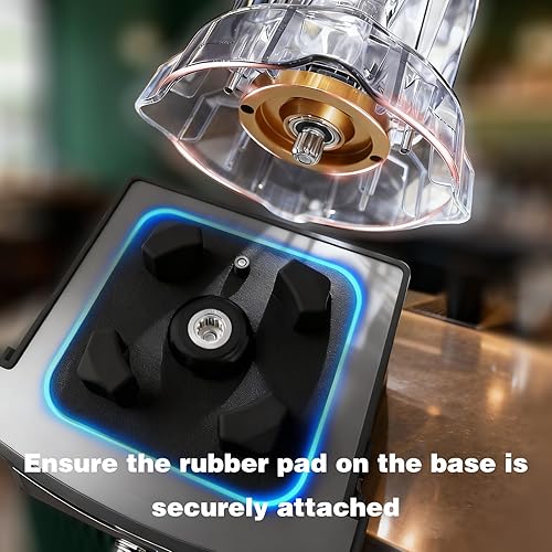 Miniatura 8 de VONCI Licuadora comercial de 2200 W con recinto de sonido, licuadora silenciosa de gran capacidad de 85 onzas para batidos, licuadoras industriales