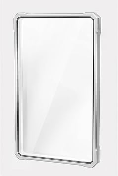 UV-Resistant Magnetic Metal Slab Case for 130pt PSA/CGC Graded Rating Cards Holder-High Alumina Glass-Multi-Point Magnetic Lock-Aluminum Metal Frame-Stackable Design.Silver