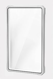 JIAONASHIJIA UV-Resistant Magnetic Metal Slab Case for 130pt BGS Graded Rating Cards Holder-High Alumina Glass-Multi-Point Magnetic Lock-Aluminum Metal Frame-Stackable Design.Silver
