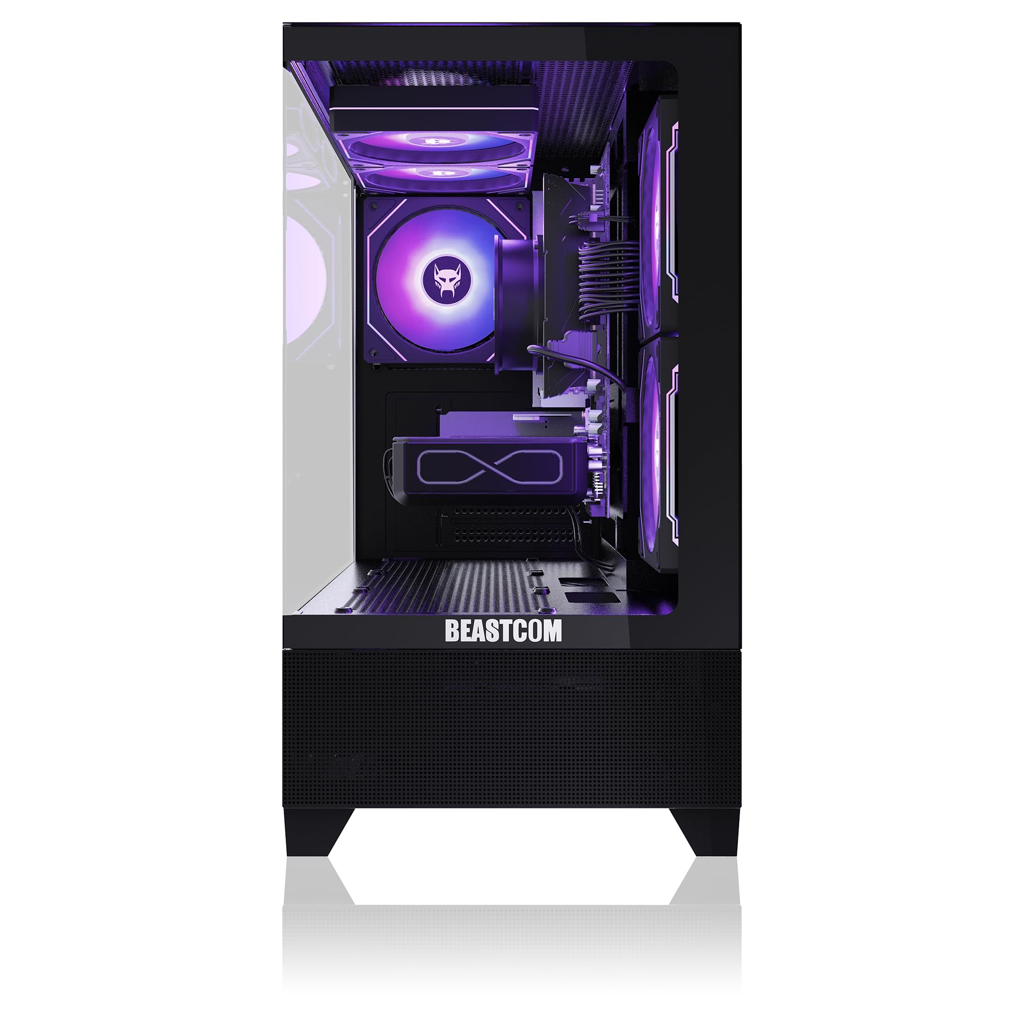 BEASTCOM Q5 Pro Gaming PC | AMD Ryzen 7 8700F 6X 5GHz 16 Threads | RTX 5060 8GB | 32GB RAM | 1TB NVMe SSD | WiFi 5 | Windows 11 Pro
