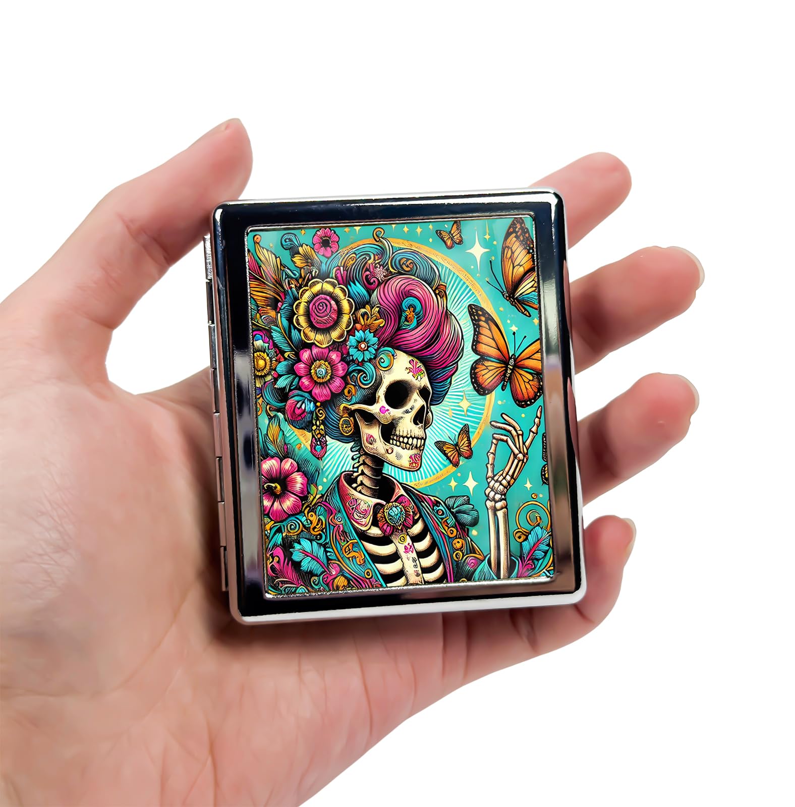 HowGuu 8-Compartment Pill Box Organizer Portable and Stylish Medicine Case, Versatile Storage for Medication - Ideal Travel Accessory & Unique Gift