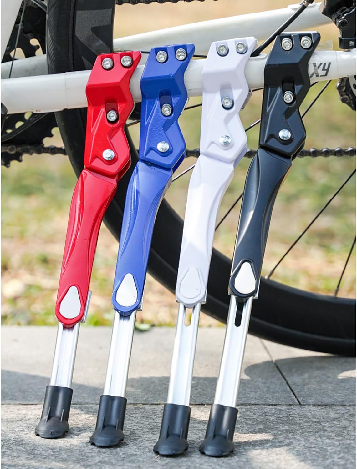 Bike Kickstand for Fuji Absolute 2005-2019 2020 2021 2022 2023 2024 2025, Non-Slip Aluminum Rear Side Bicycle Stand Adjustable Kickstand Foot Side Stand Easy to Install,Black Style