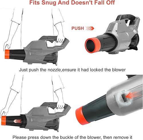 Miniatura 4 de Boquilla sopladora de hojas compatible con soplador de hojas Milwaukee, boquilla de secado de automóvil compatible con 2724-20 y 2724-21, boquilla