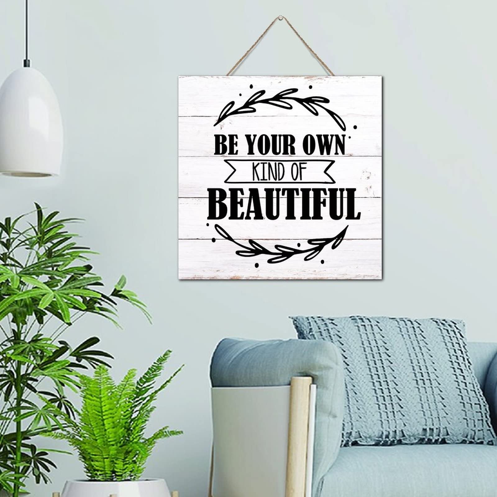Décoration murale personnalisée en bois pour bureau et garde-manger moderne