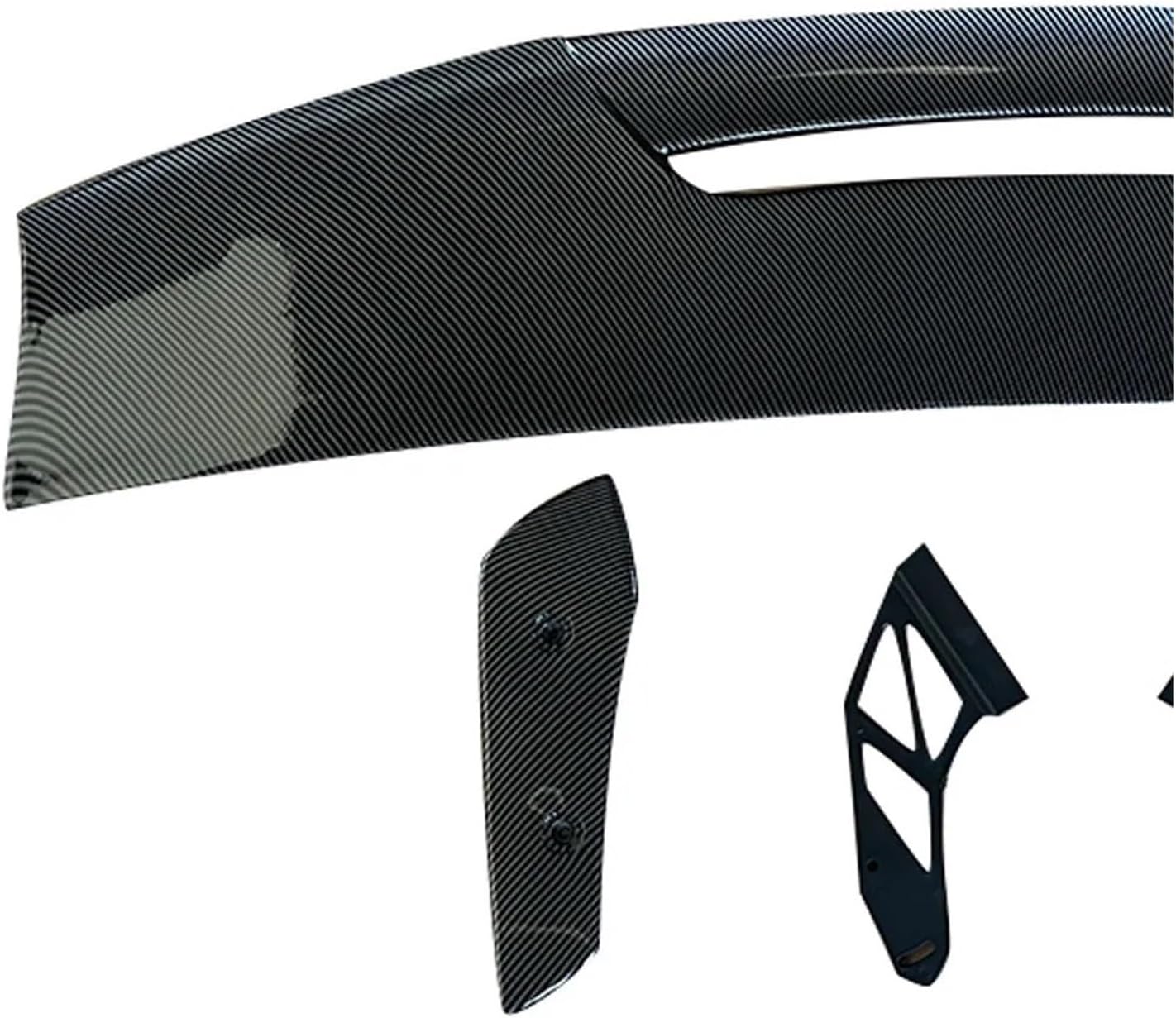 Universal Sport Racing MAD Trunk Spoiler Wing Airfoil Refit Modification Compatible for Car/GT GTR Tuning Accessories Body Kit Styling(Carbon fiber)