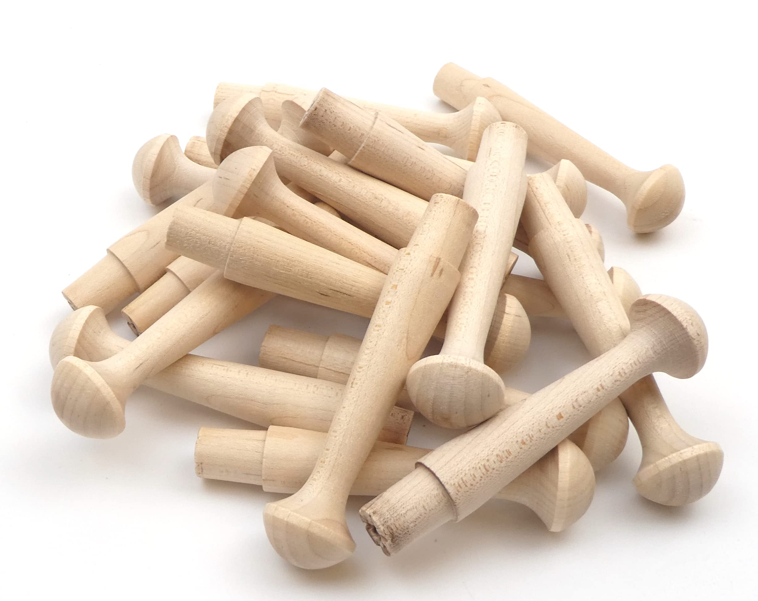 Oakcrafts Birch Shaker Peg 3.5" / 89mm (Pack of 20)