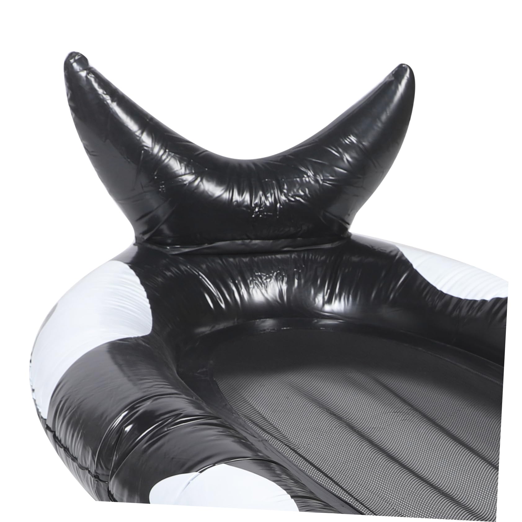 Tappeto Galleggiante Gonfiabile Nero in Pvc per Adulti, Letto Acquatico | Atmosfera Estiva, Design Motivo Grazioso, Uso in Piscina per Feste, Struttura Sigillata e Delicata sulla Pelle