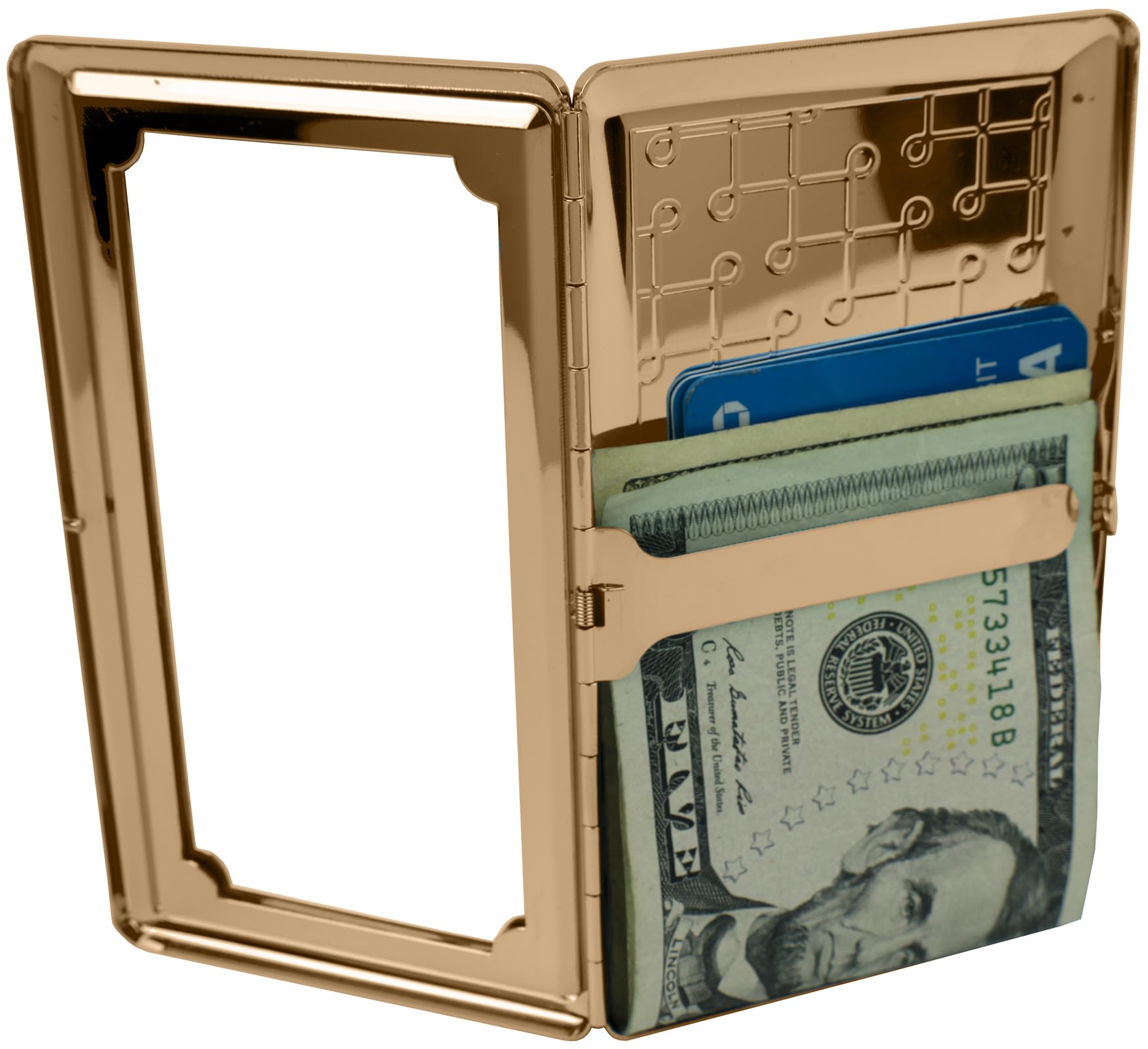 Amazon.com: Set of 2 Metal-Plated 120s Compact Cigarette Case & Personal  Mirror (Rose Gold Loops) : Health & Household
