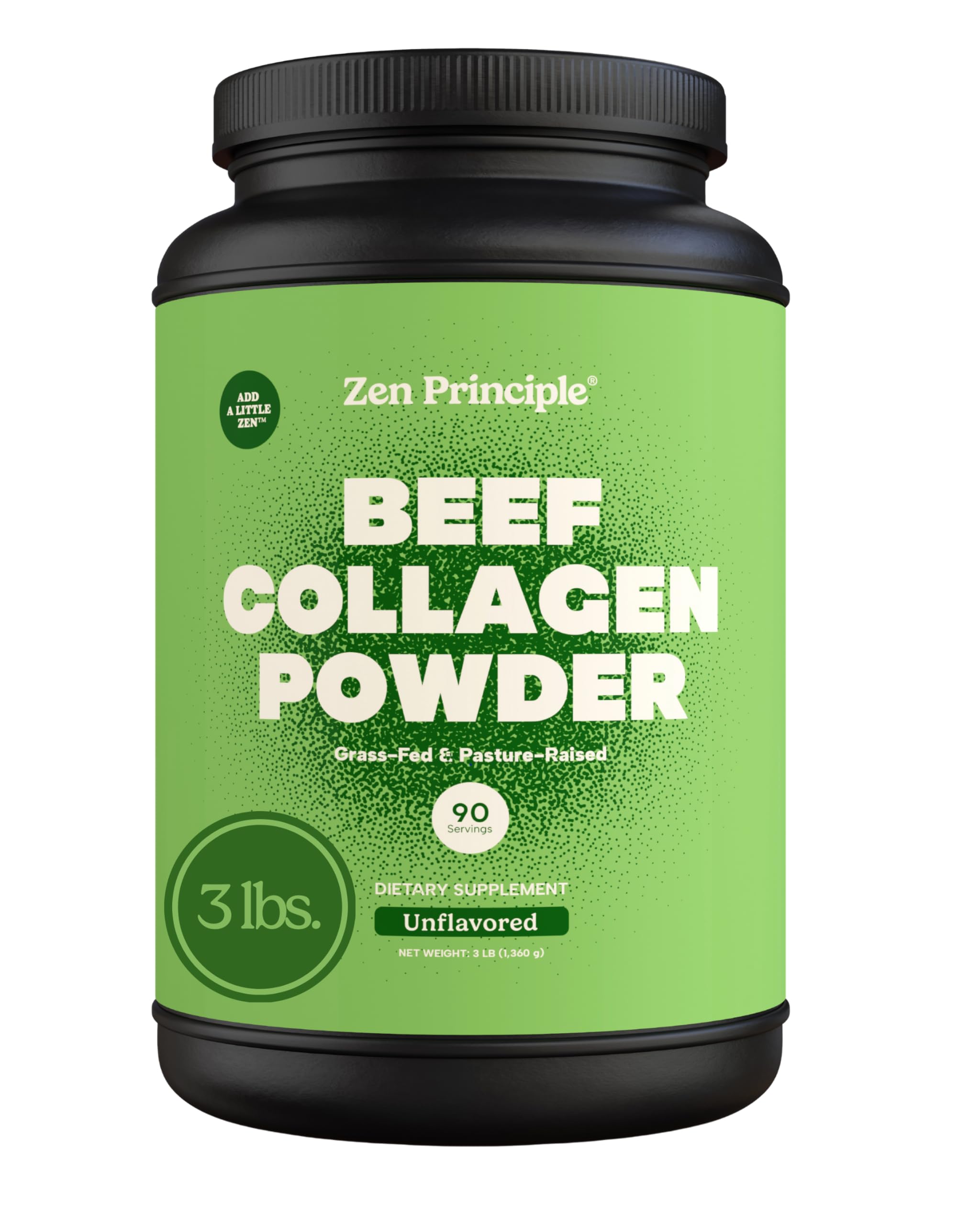 EXTRA LARGE Grass-Fed Collagen Peptides 3 lb. Custom Anti-Aging Hydrolyzed Protein Powder for Healthy Hair, Skin, Joints & Nails. Paleo and Keto Friendly, GMO and Gluten Free, Pasture-Raised Bovine.
