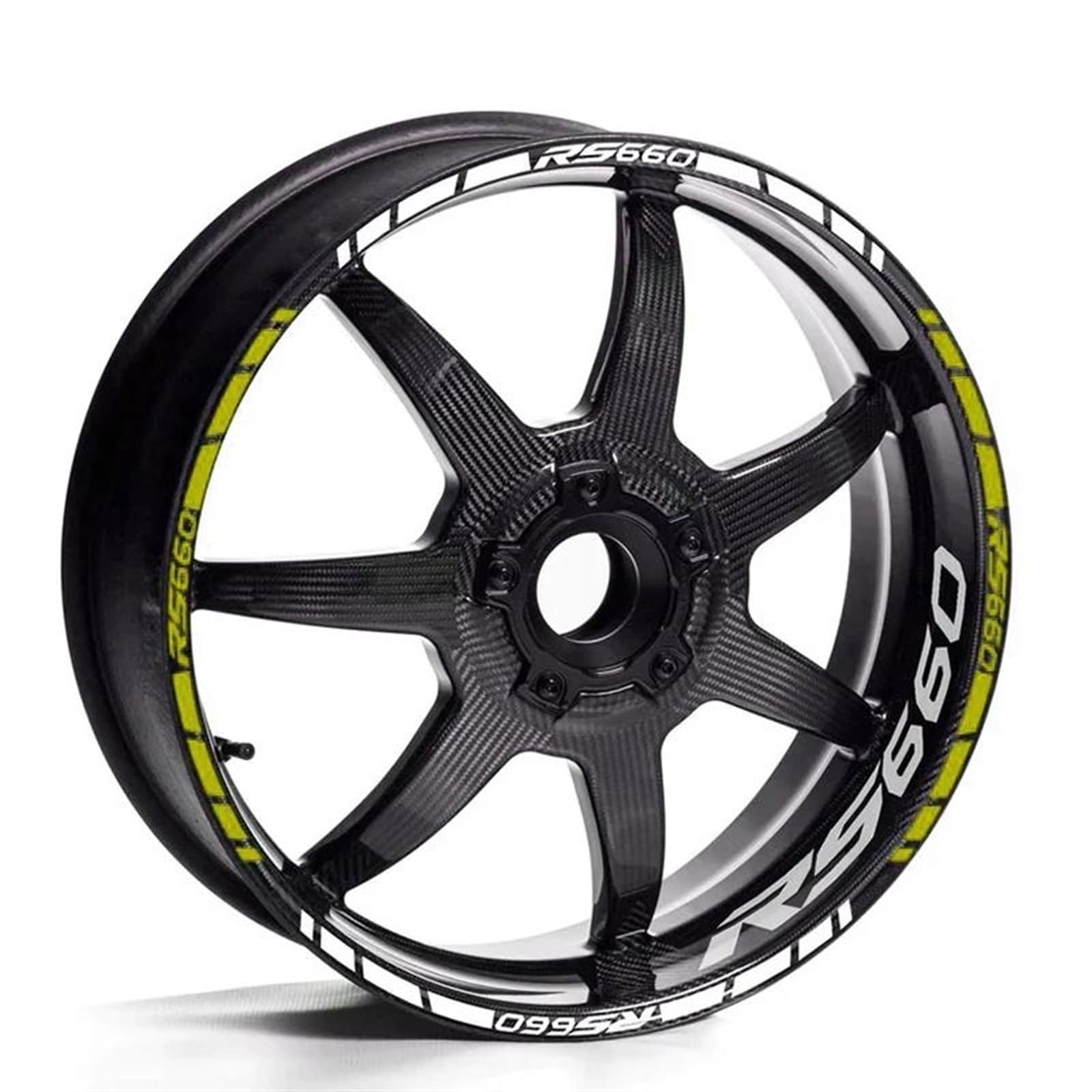 Motorcycle Wheel Sticker Reflective Rim Decal 17" Stripe Tape Accessories for Aprilia RS660 RS 660 Scratch-Resistant(Color10)