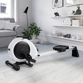 GaRcan Home Rowing Machine Rowing Machine Foldable Magnetic Rowing Machine 8 Adjustable Resistance for Aerobic Exercise Fitness Weight Lo(Physical Exercise)