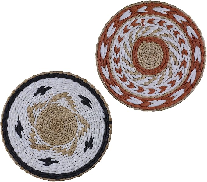 DLBTWDOYLS Bohemian wall decor, handmade rattan wall