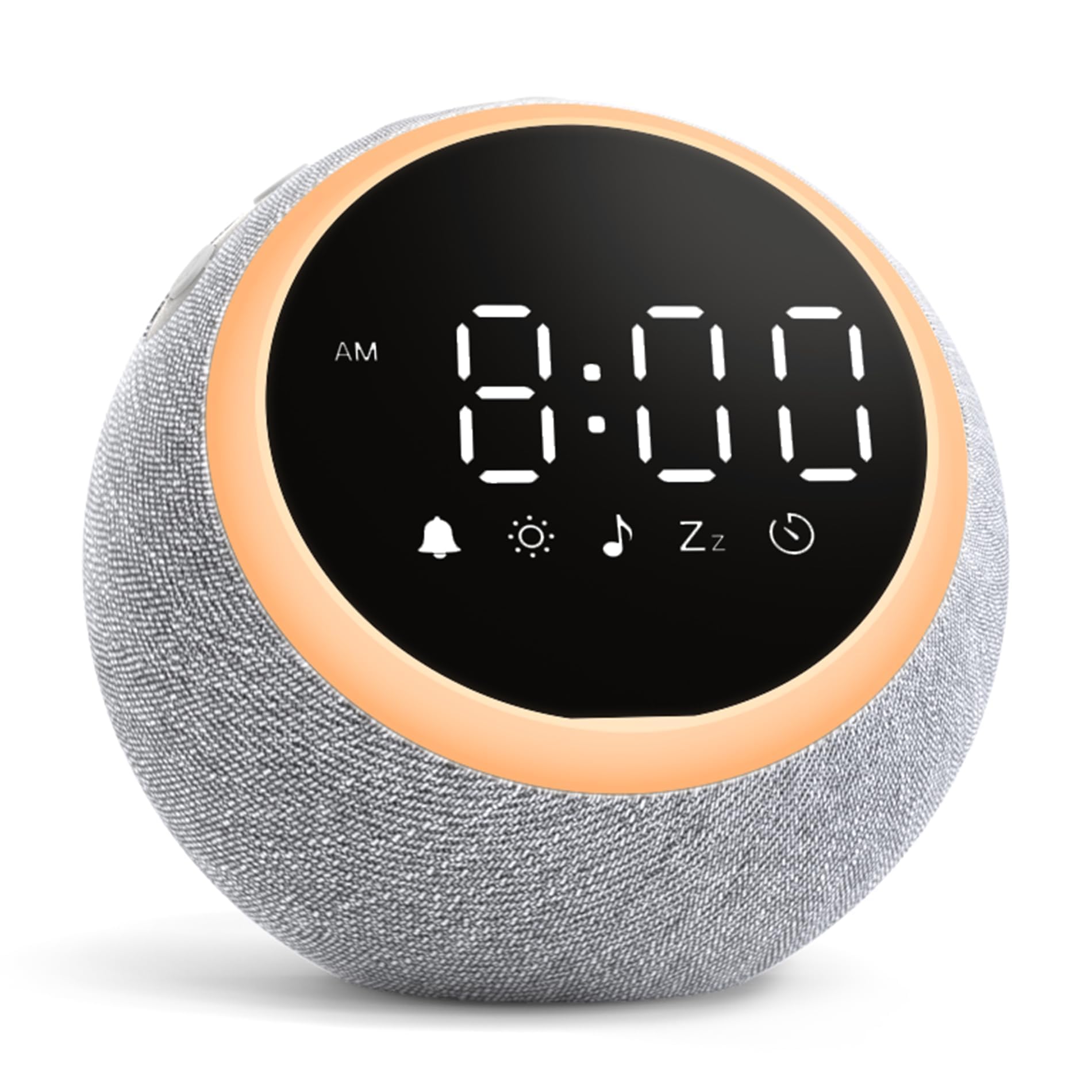 Dreamegg White Noise Machine - Sound Machine for Adults & Light Sleepers, Alarm Clock & Night Light, 25 Soothing Sounds, 7 Wake-Up Tones, Dimmable Display, White Pink Brown Noise for Sleep Relaxation