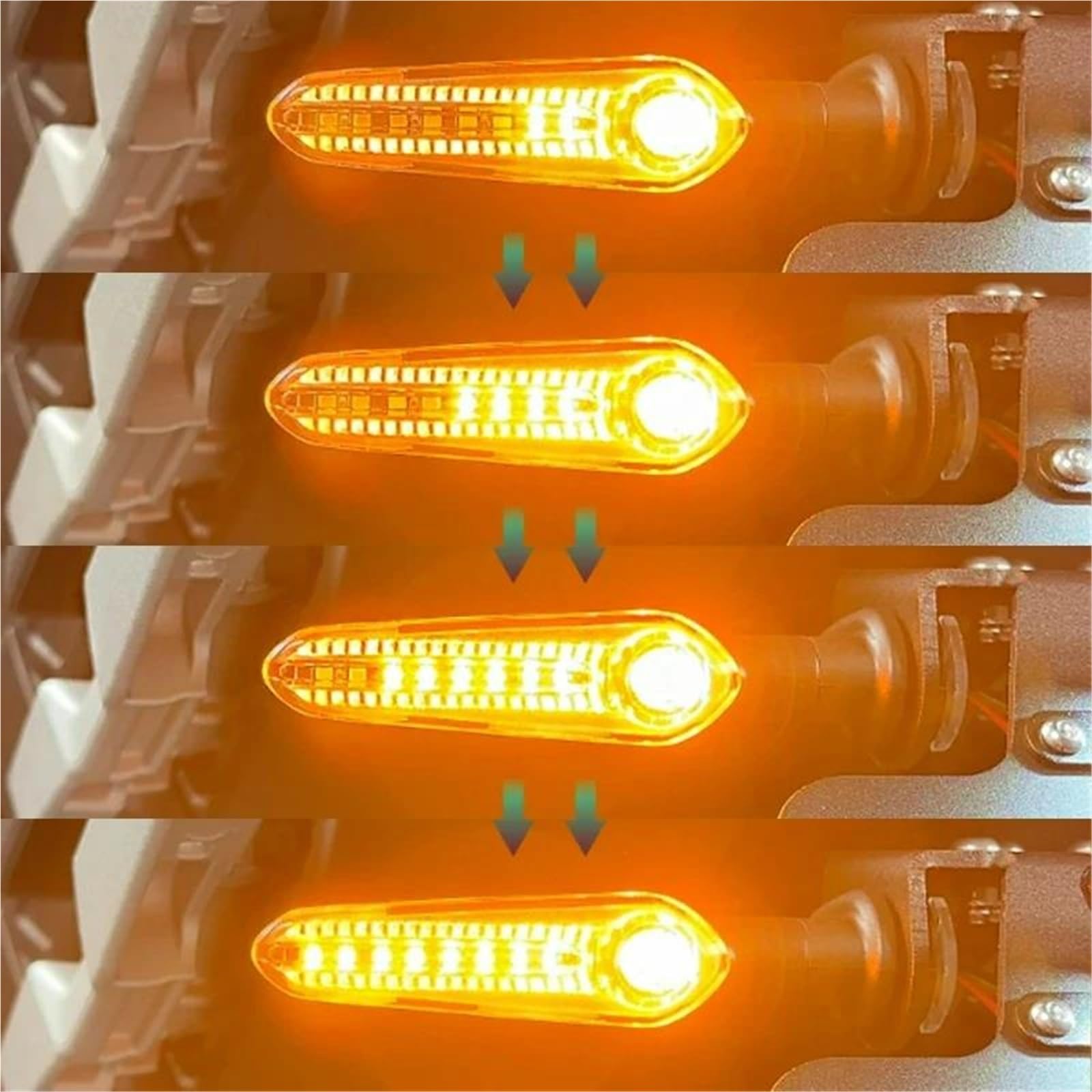 Faro Di Svolta Per Moto Per YAMAHA MT-125 15 25 03 07 MT-07 TRACER MT-09/SP/TRACER MT-10/SP Niken 7 TENERE 700 TRACER 700/7/GT Luce lampeggiante indicatore(4 pezzi)