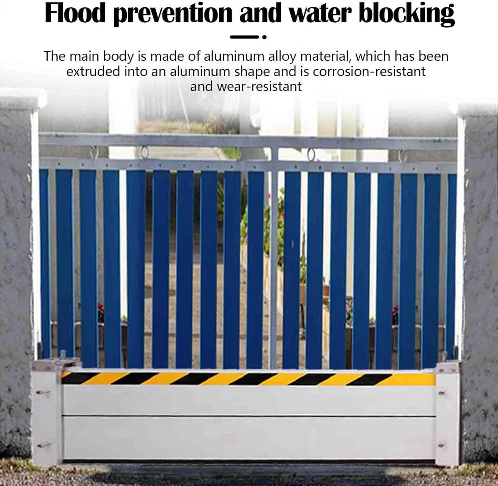 Generico Alluminio Paratie Antiallagamento Paratia Antiallagamento Rimovibile Barriera Antiallagamento Barriere Antiallagamento Come Alternativa Ai Sacchi di Sabbia