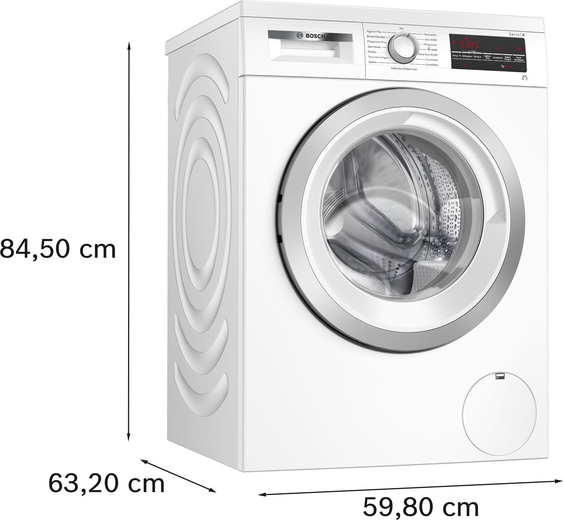 Bosch Serie 6 Unterbau-Waschmaschine 9 kg 1400 UpM AquaStop WUU28T49 | Speed Perfect, Kurzwaschprogramm in 15 Minuten, vibrationsarme Gehäusewände, Nachlegefunktion für vergessene Kleidungsstücke