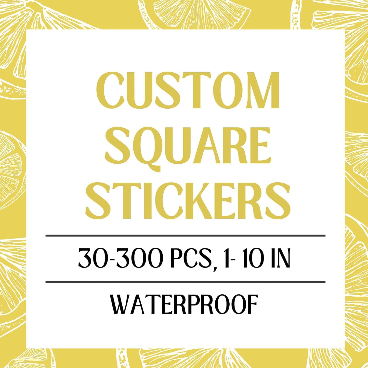 Custom Rectangle Stickers for Business Logo, Custom Rectangle Labels for Candle Jar Coffee, 8 Szies, 30-300 pcs Glossy Water Vinyl Stickers, Upload