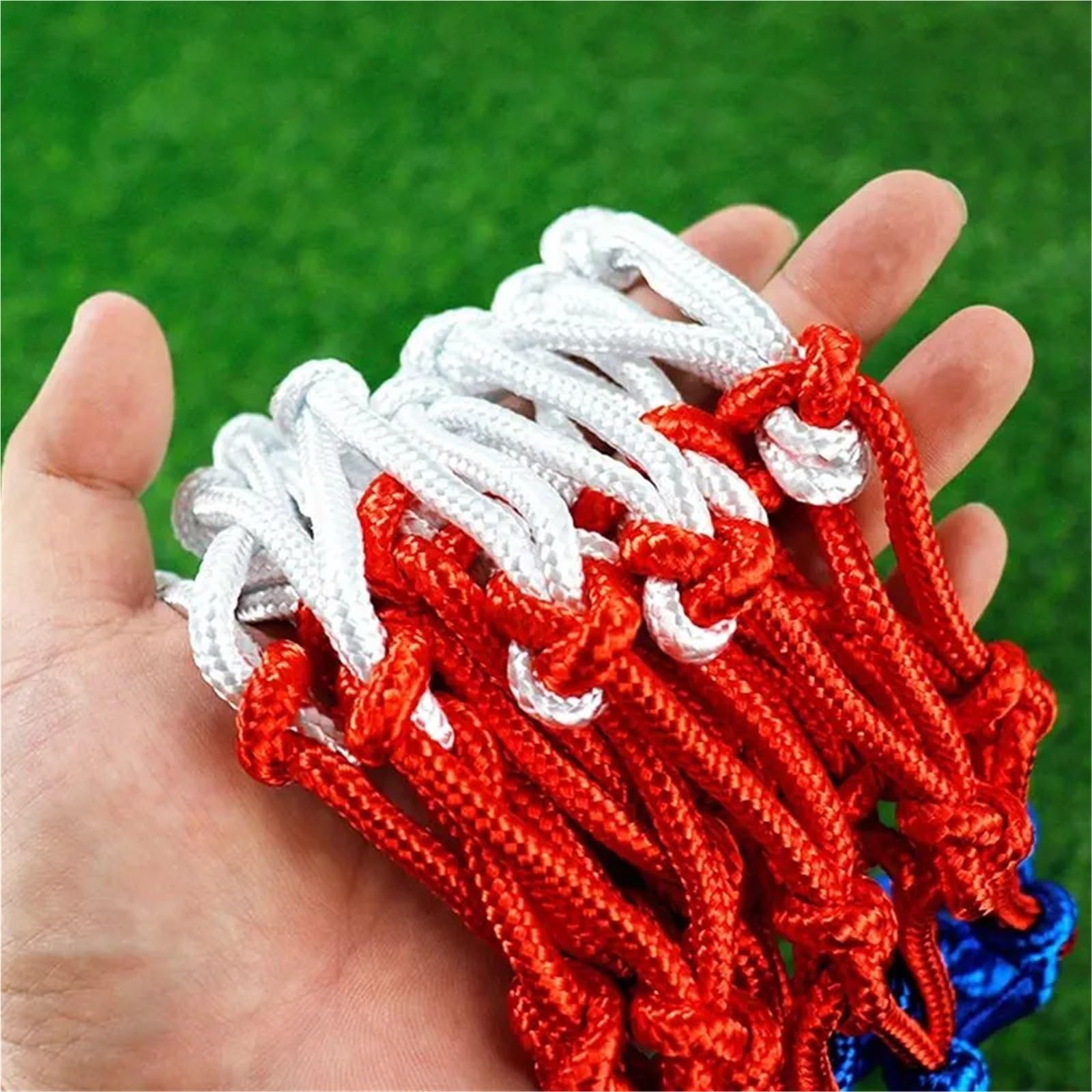 Basketballnetz, 10 Stück, Outdoor-Sport, Basketballnetz, Standard-Nylonfaden, 12 Schlaufen für Basketballkorb