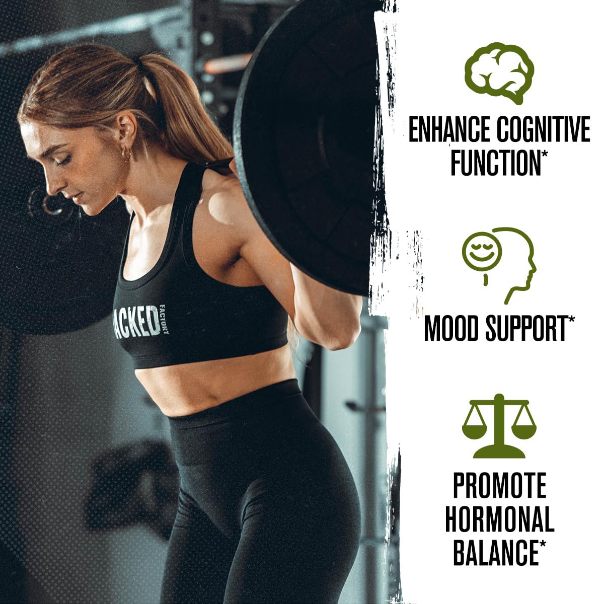 Jacked Factory Ashwagandha Gummies - KSM 66 Ashwagandha Gummies (600mg Per Serving) - Enhance Cognitive Function, Boost Mood, and Promote Hormonal Balance - 120 Gummies, Cherry Splash — Amazon image 3
