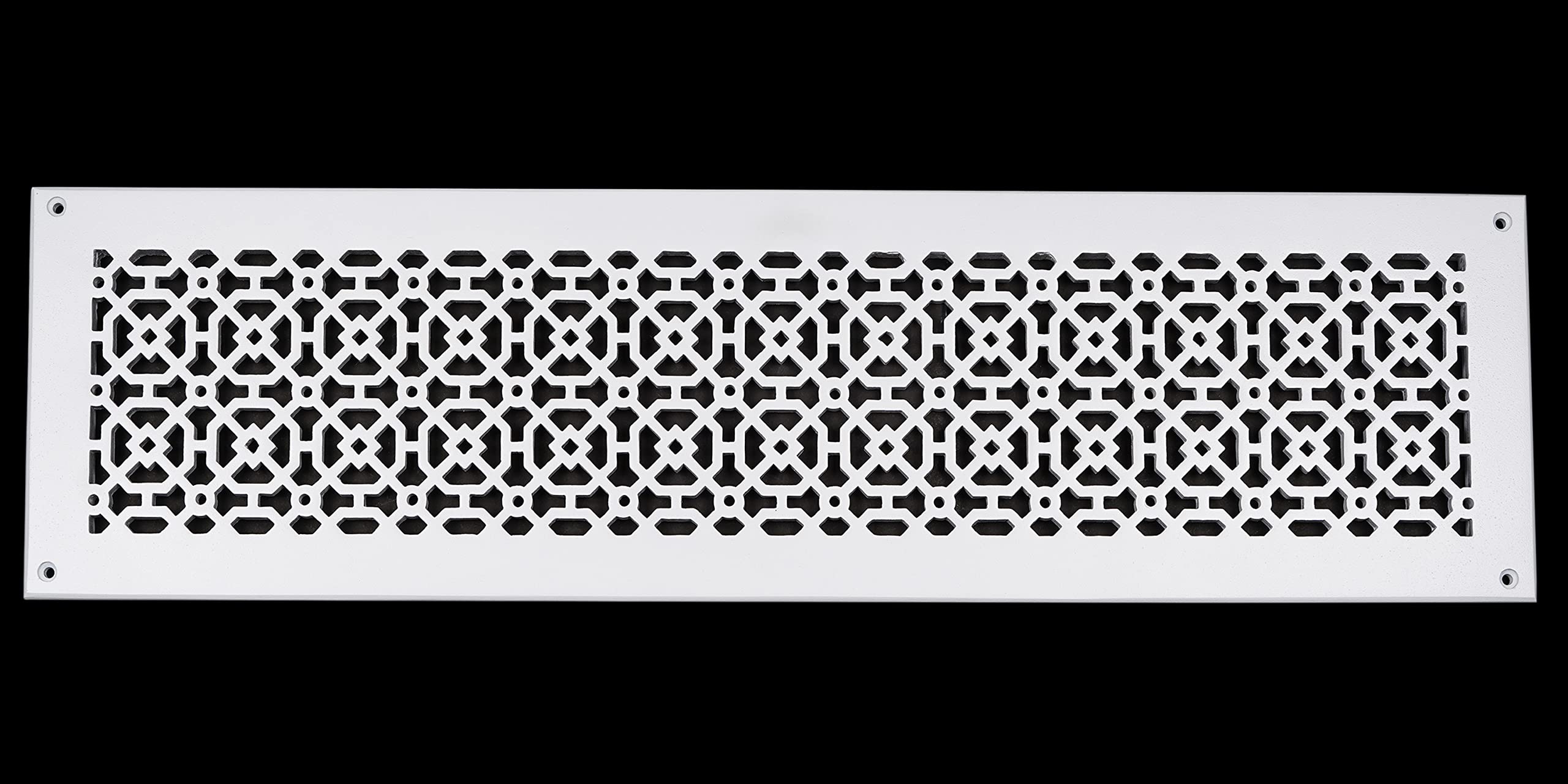 Grille d'aération 15x76 cm avec revêtement poudre anti-corrosion