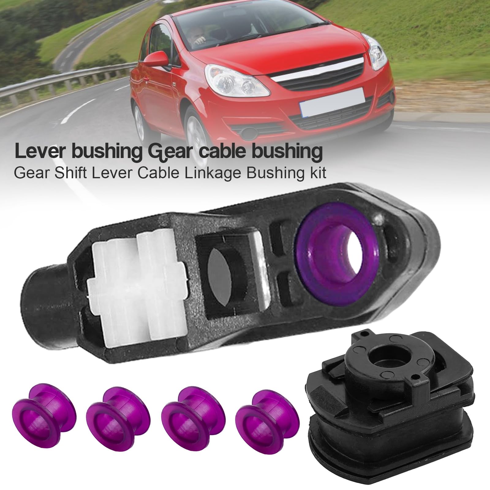 Boccola del cavo del cambio compatibile con Vauxhall Agila, connettore per collegamento finale della leva del cambio 2008-2014, kit di riparazione per estremità del cavo del collegamento