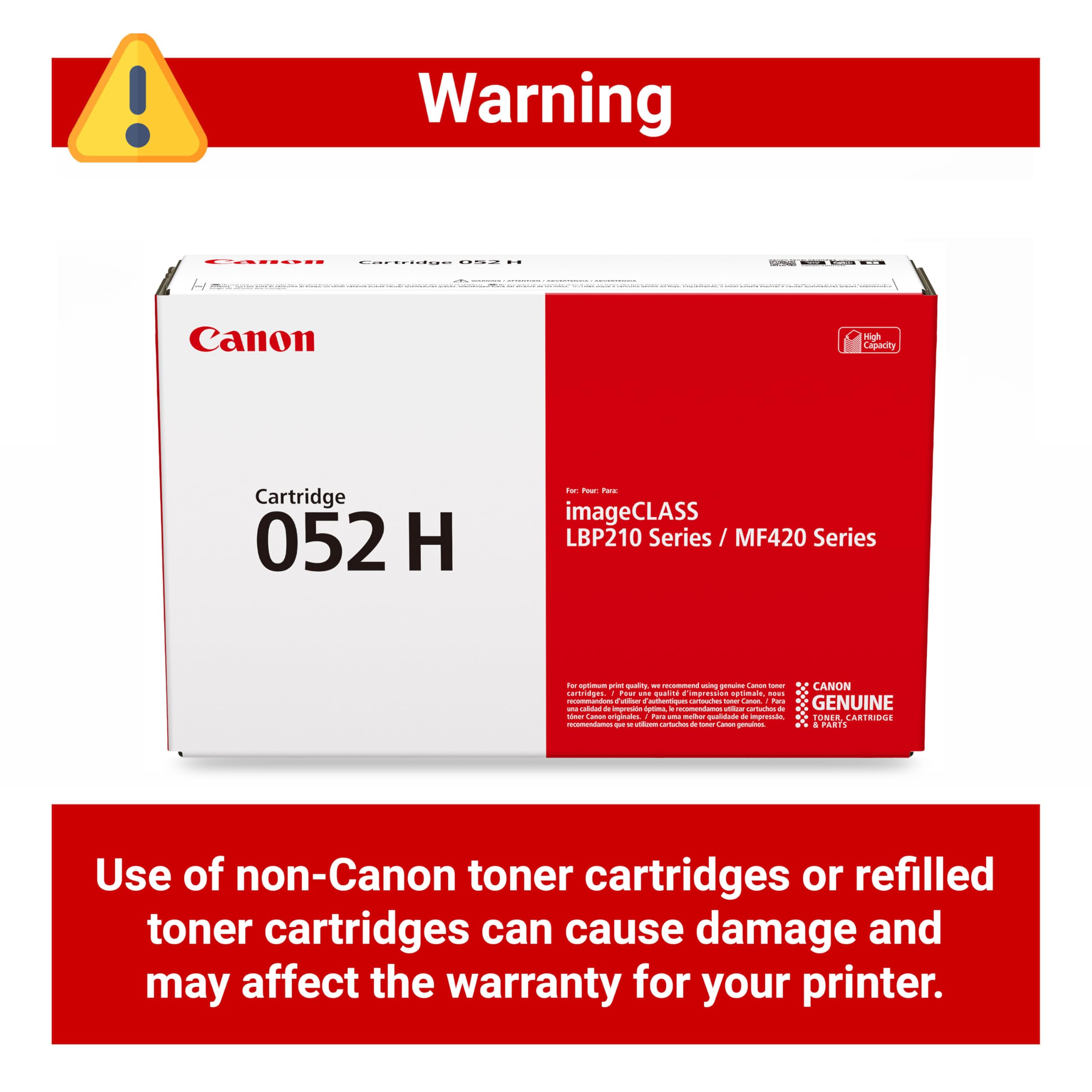 Amazon.com: Canon Genuine 052 Black Toner Cartridge High Capacity
