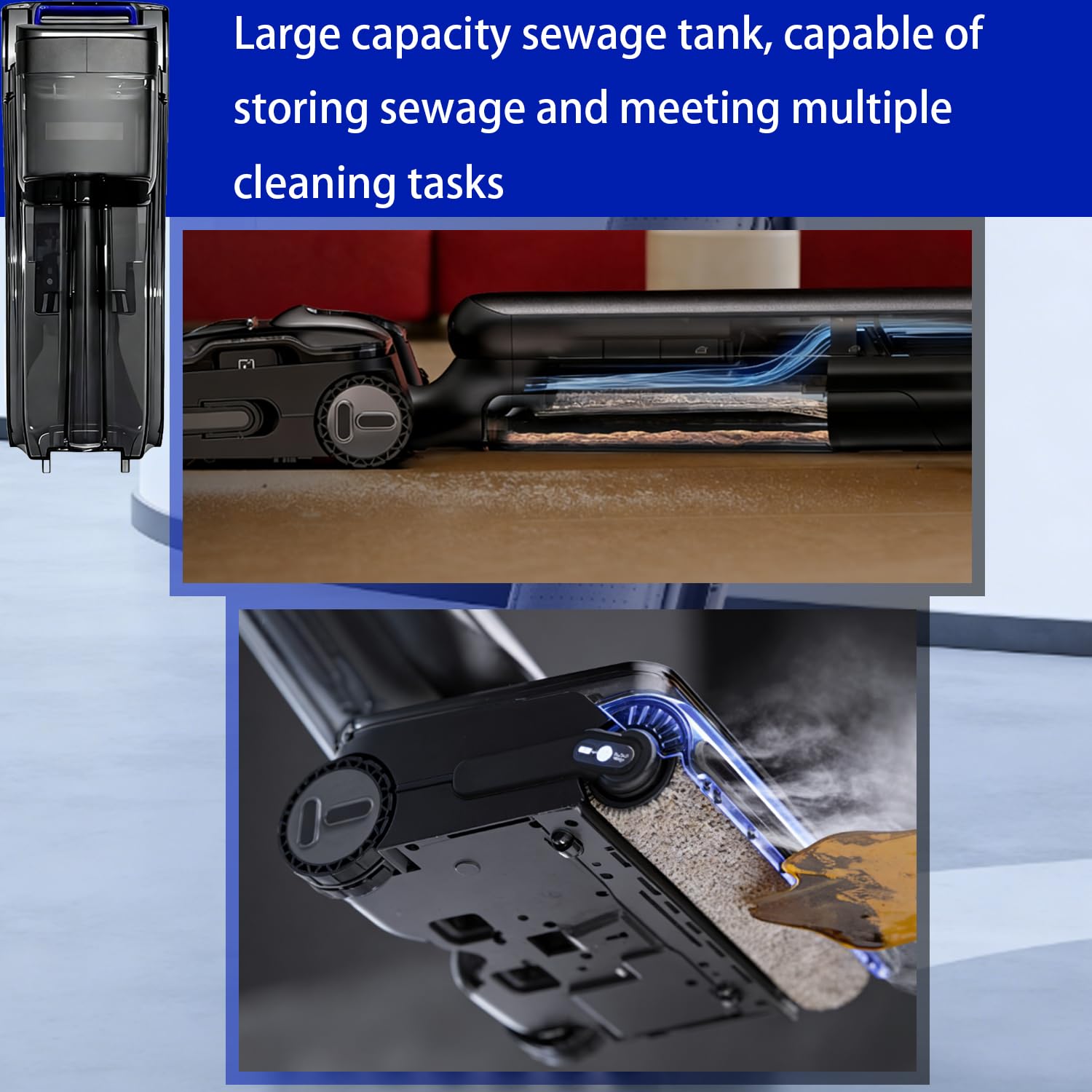 Parti di ricambio per serbatoio dell'acqua compatibili con Tineco Floor One S9 Artist Steam (non per S9 Artist Pro) Aspirapolvere senza fili Wet Dry (S9 Artist Steam Serbatoio dell'acqua sporca)