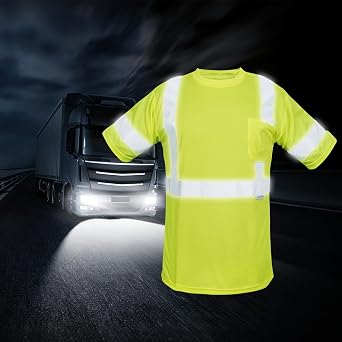 High Visibility Short Sleeve Reflective Safety Shirt for Working