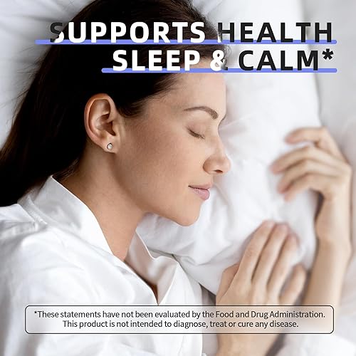 Miniatura 3 de iMATCHME Cápsulas de glicinato de magnesio de 850 mg con L-teanina, manzanilla y GABA para dormir, calma, músculo, salud ósea y apoyo inmunológico,