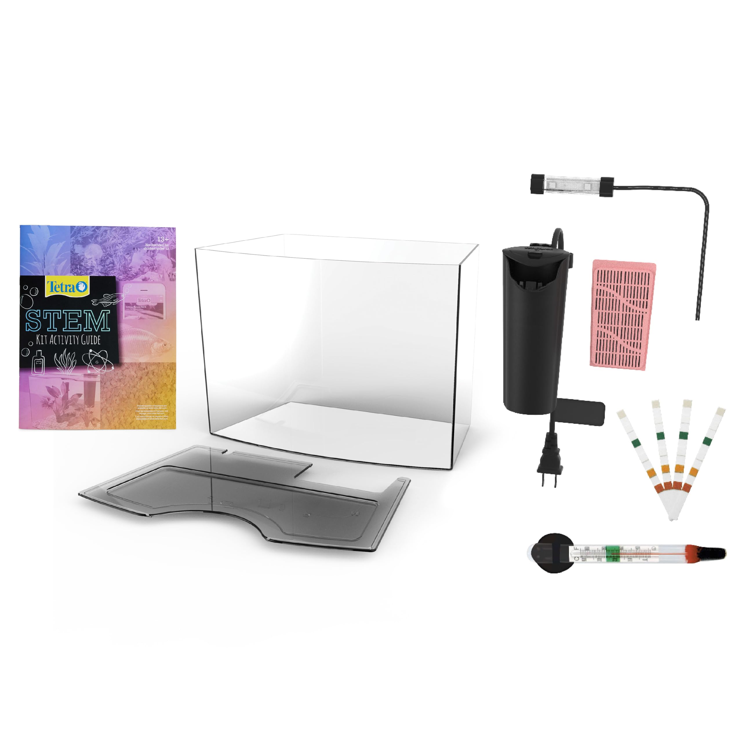 Tetra STEM 3 Gallon Fish Tank Kit with Activities for the Classroom or Home