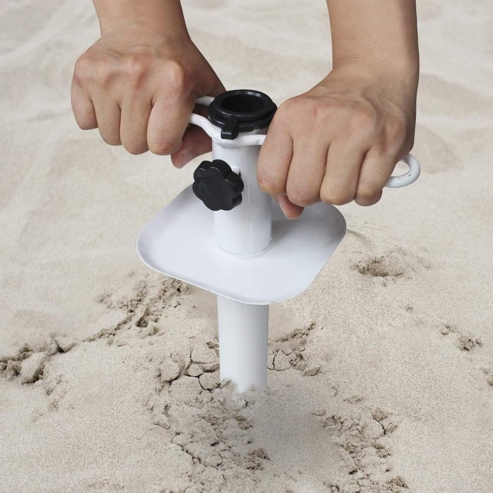 Base Ombrellone Spirale Ferro 35cm Antivento