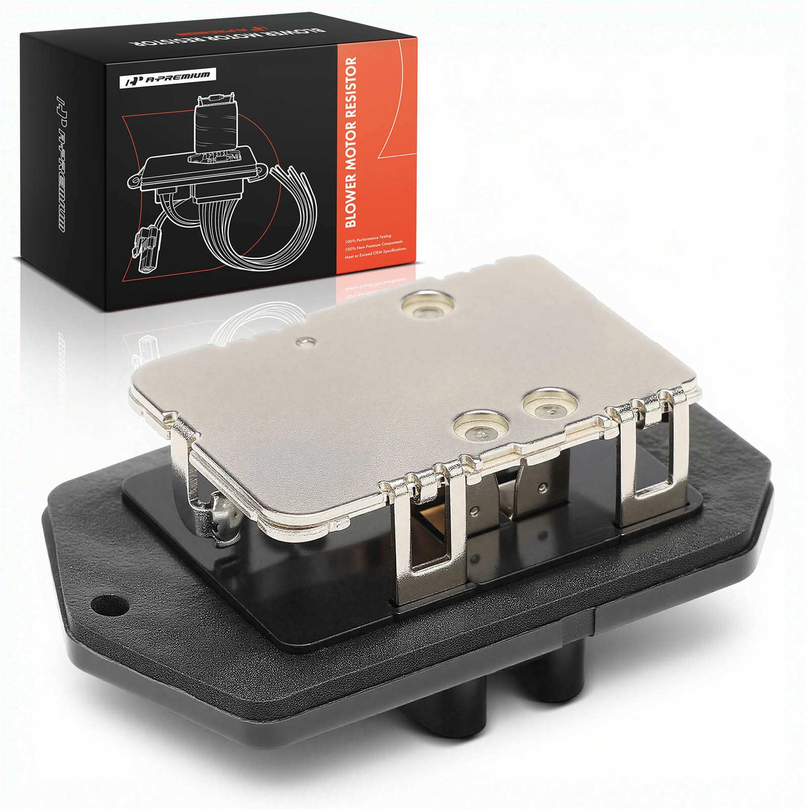 A-Premium Front HVAC Blower Motor Resistor with 4 Pins Connector