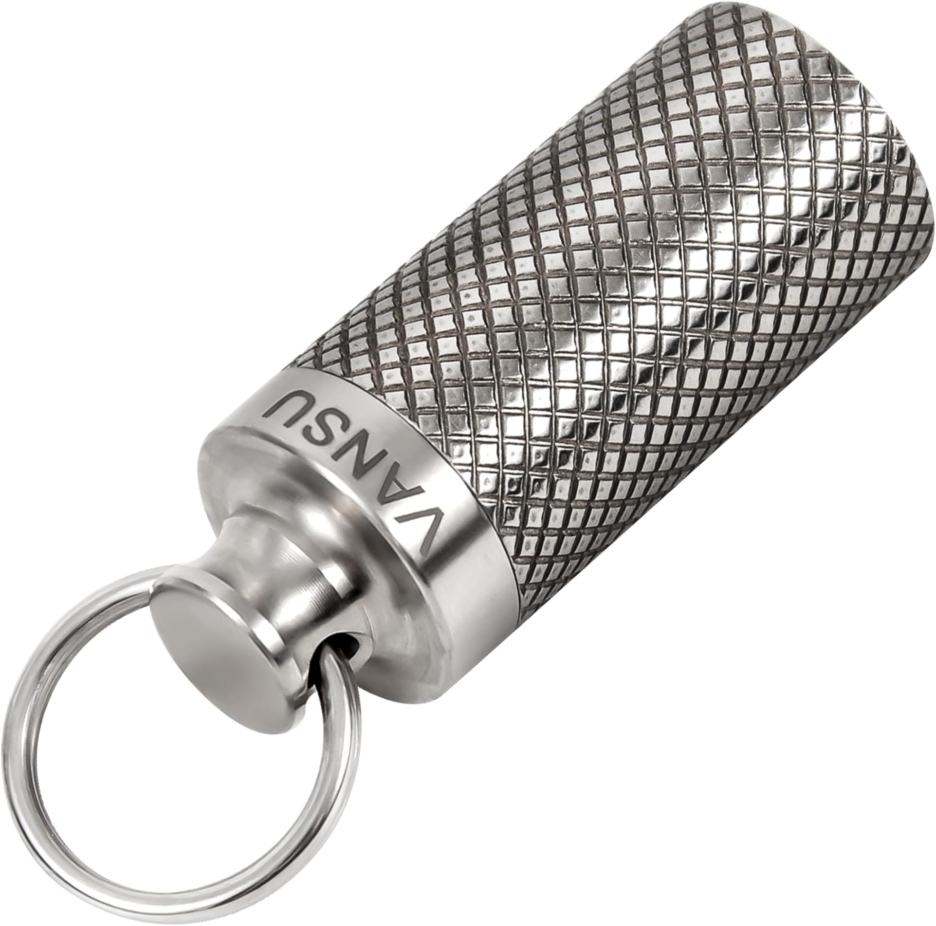 Titanium Waterproof Keychain Pill Holder Container Portable Mini Size Pill Box Case for Outdoor Travel Camping