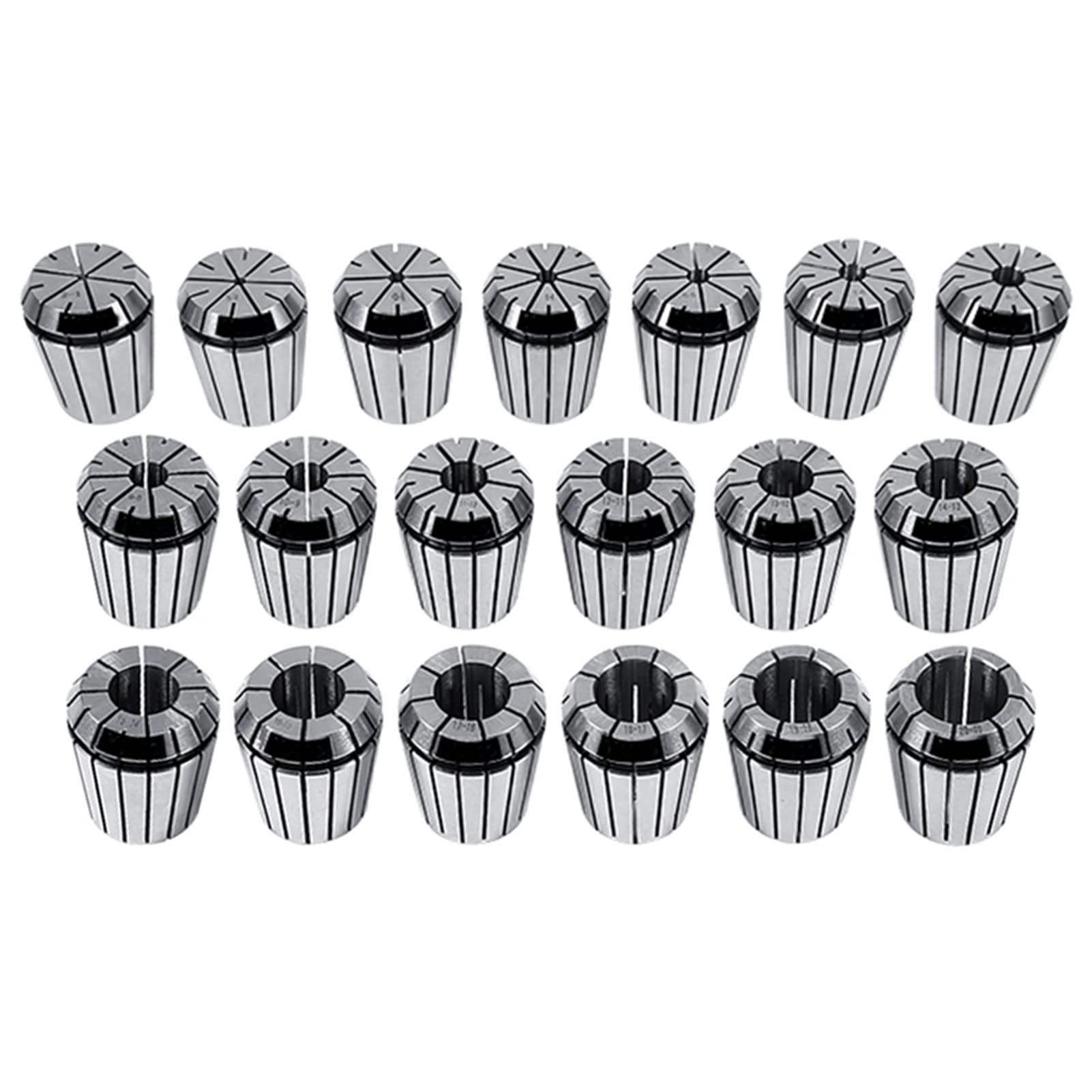 Pinza Molla Pinza Pinza, 2-20mm 19pcs ER32 Pinza a molla di precisione Set per fresatura per incisione CNC