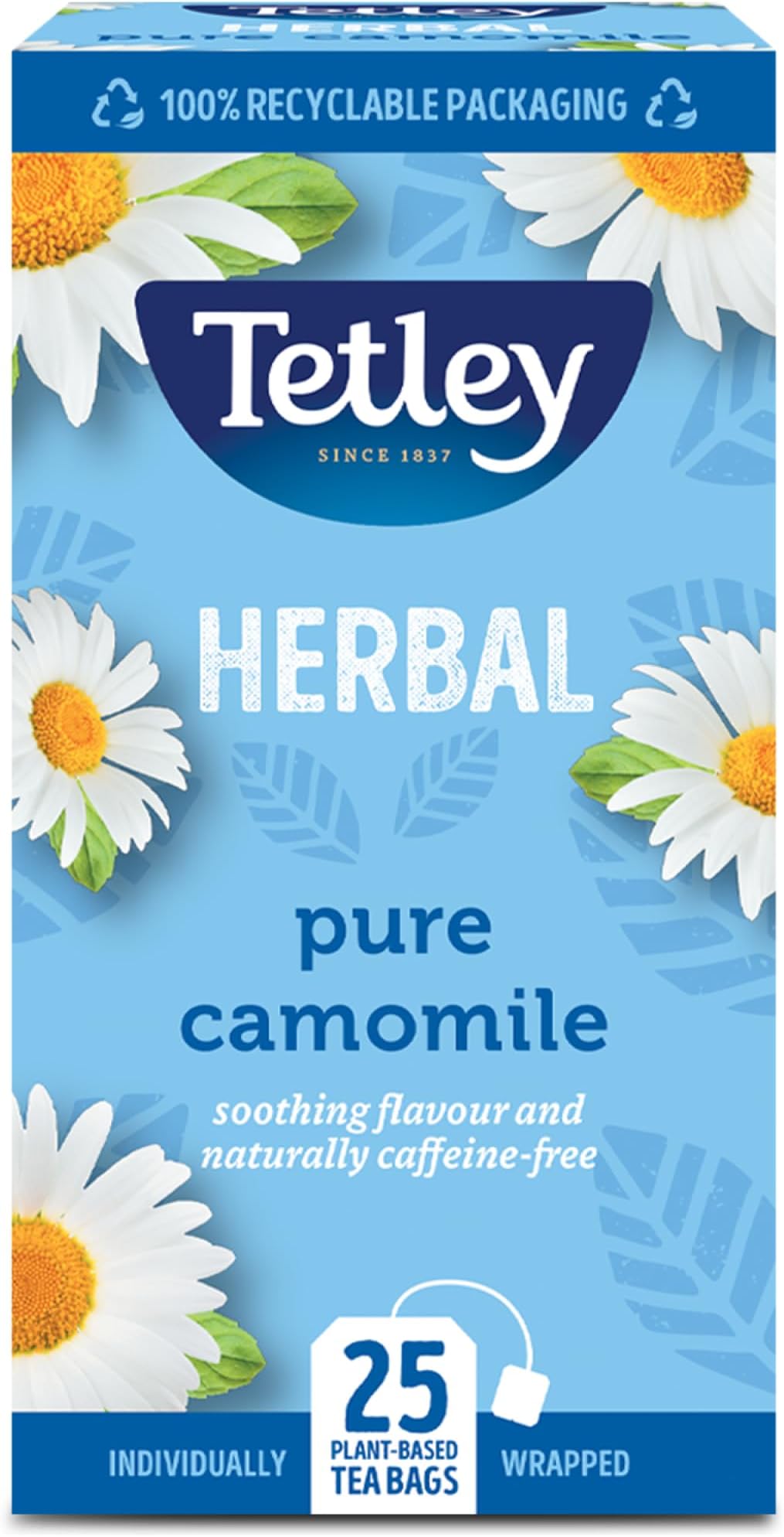 Tetley Herbal Pure Camomile 20 Tea Bags