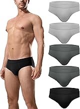 Channo Comfortable Cotton Men's Briefs: Elastic and Breathable Underpants for Men, 5 Pack