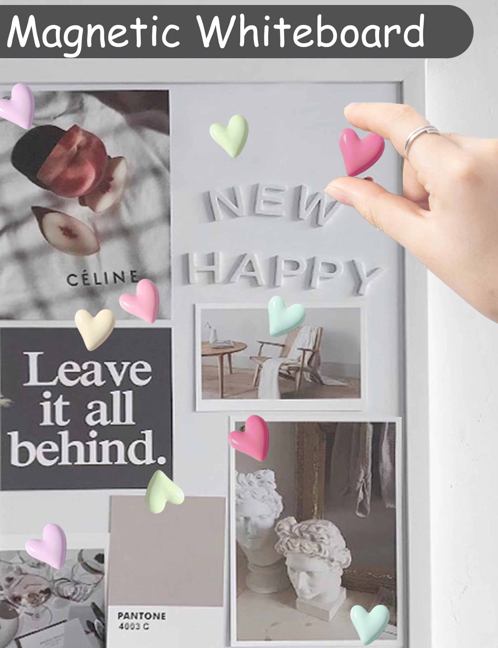 Lot De 24 Aimants Pour Réfrigérateur, Pinces Magnétiques Pour Tableau Blanc Pinces Metalliques Noires~p144598440