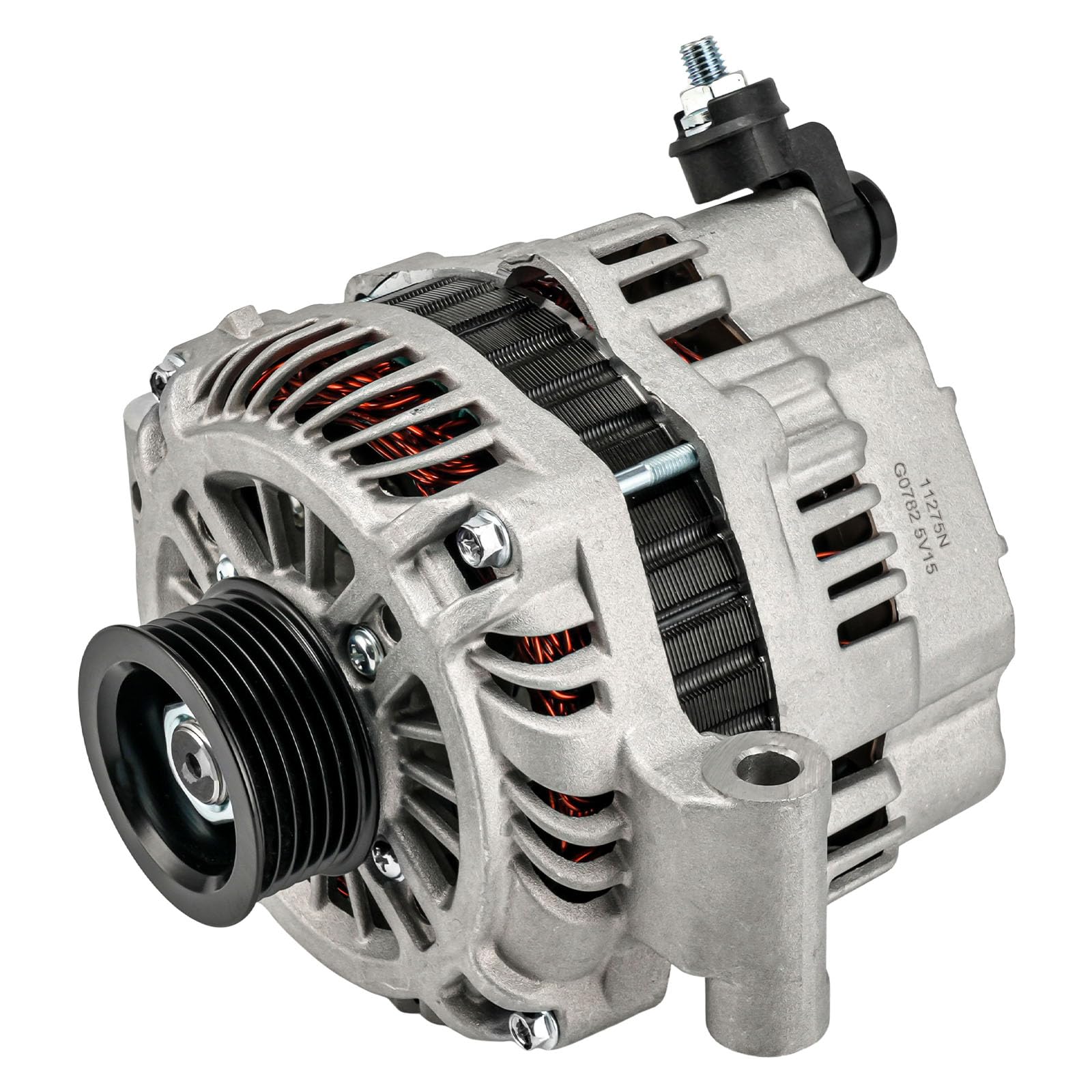 PHILTOP New Alternator Compatible With 2009-2010 Explorer/Explorer Sport Trac/Mountaineer 4.0L(Mitsubishi Unit; 120 Amp) 11275N 12V CW 6-Groove Pulley