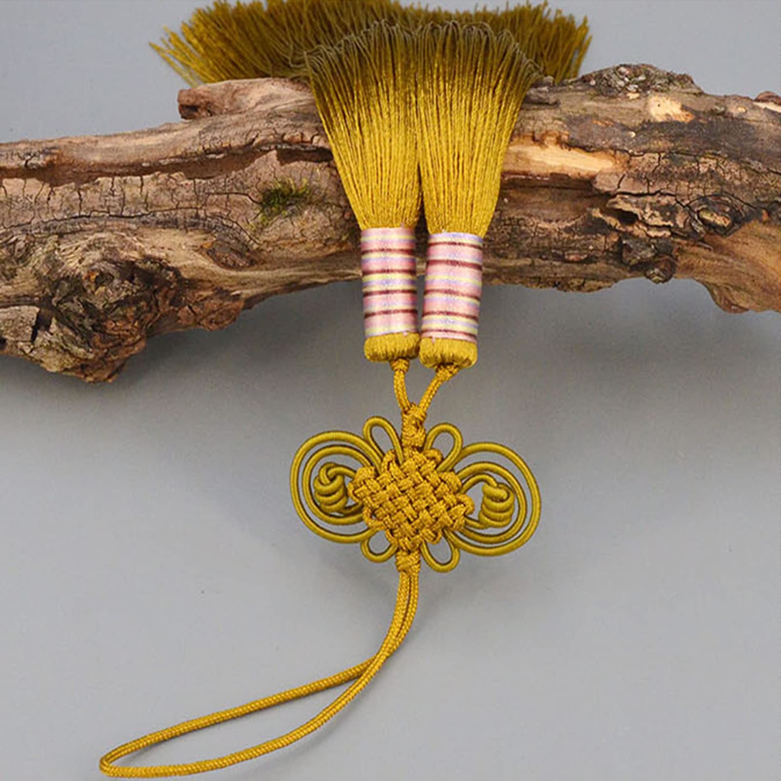 Quasten Chinesische Schwertquaste, handgefertigte weiche Quasten, chinesischer Knoten zur Herstellung von Bastelzubehör, Souvenir, Anhängerdekoration, rot(Red)