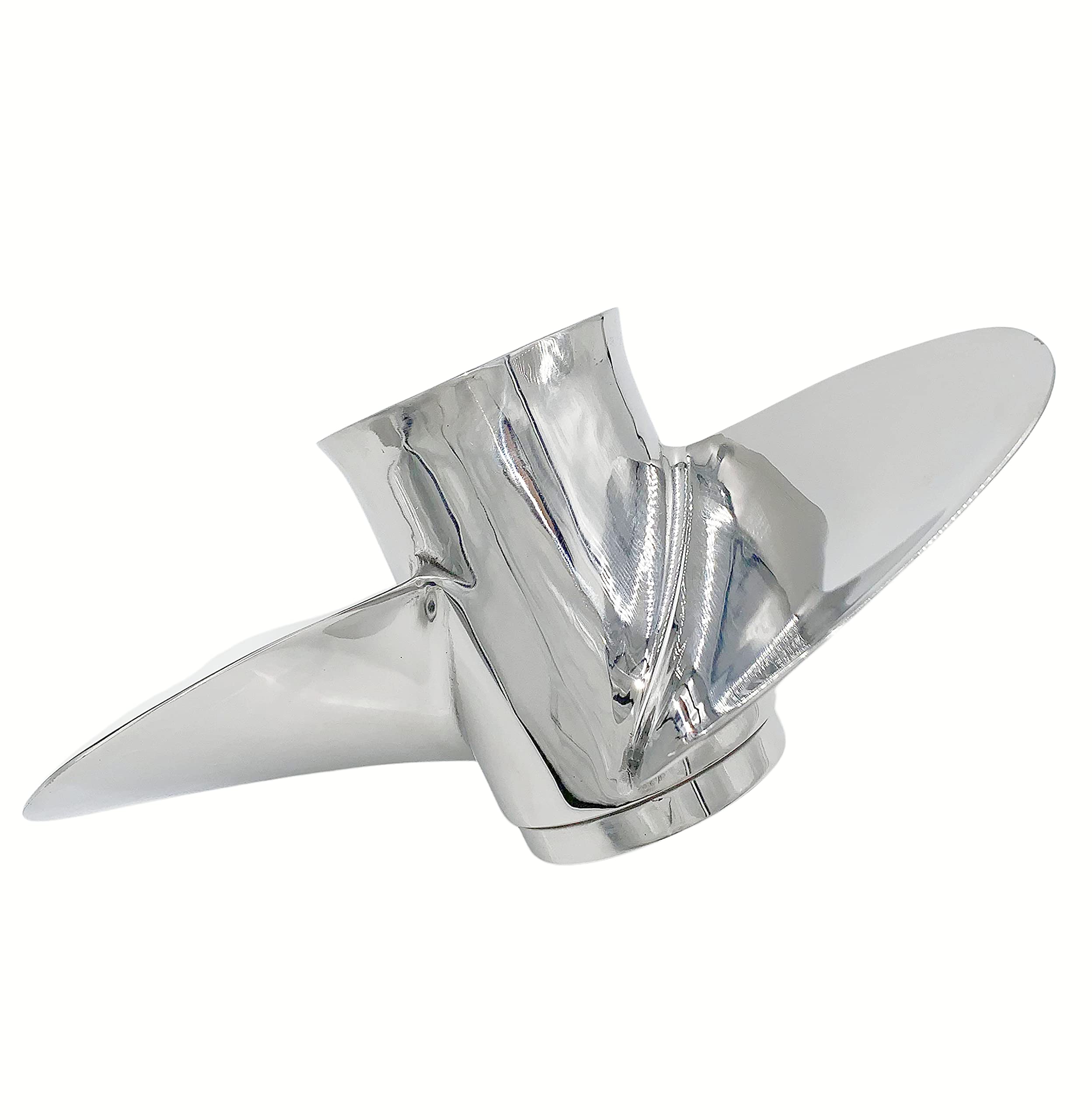 Hélice 10 1/4x14 pour hors-bord Mercury 3 lames en acier inoxydable Prop 13 dents RH 10,25 x 14