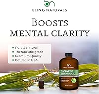 Vista 4 de Aceite esencial de eucalipto - Extra grande 4 onzas líquidas - 100% puro y natural – Aceite natural premium con gotero de vidrio
