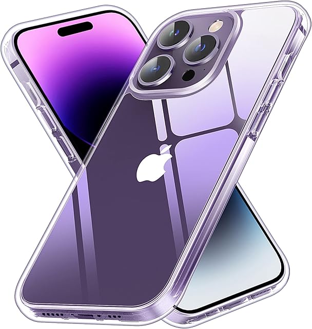 Vimiki for iPhone 14 Pro Case, iPhone 14 Pro Clear Case, Transparent Shockproof Bumpers Phone Cases for iPhone 14 Pro,Clear