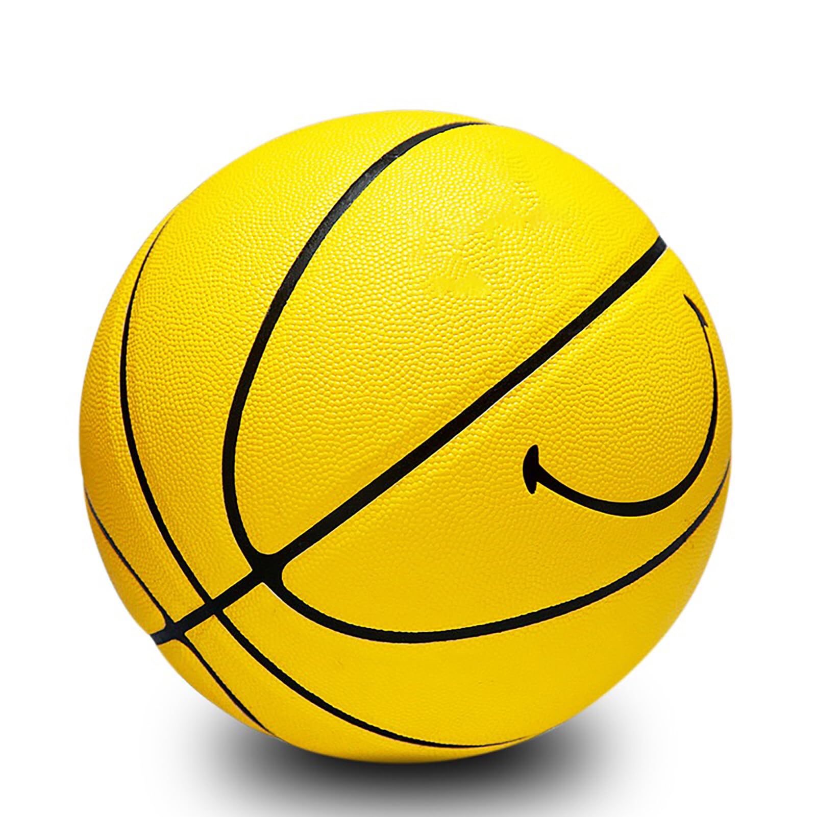 MINDCOLLISION 5/6/7 Smile Baloncesto, Baloncesto de cuero suave PU para mujer, buena sensación de goteo y tiro, regalo de cumpleaños, adecuado para uso en interiores y exteriores (8 colores)