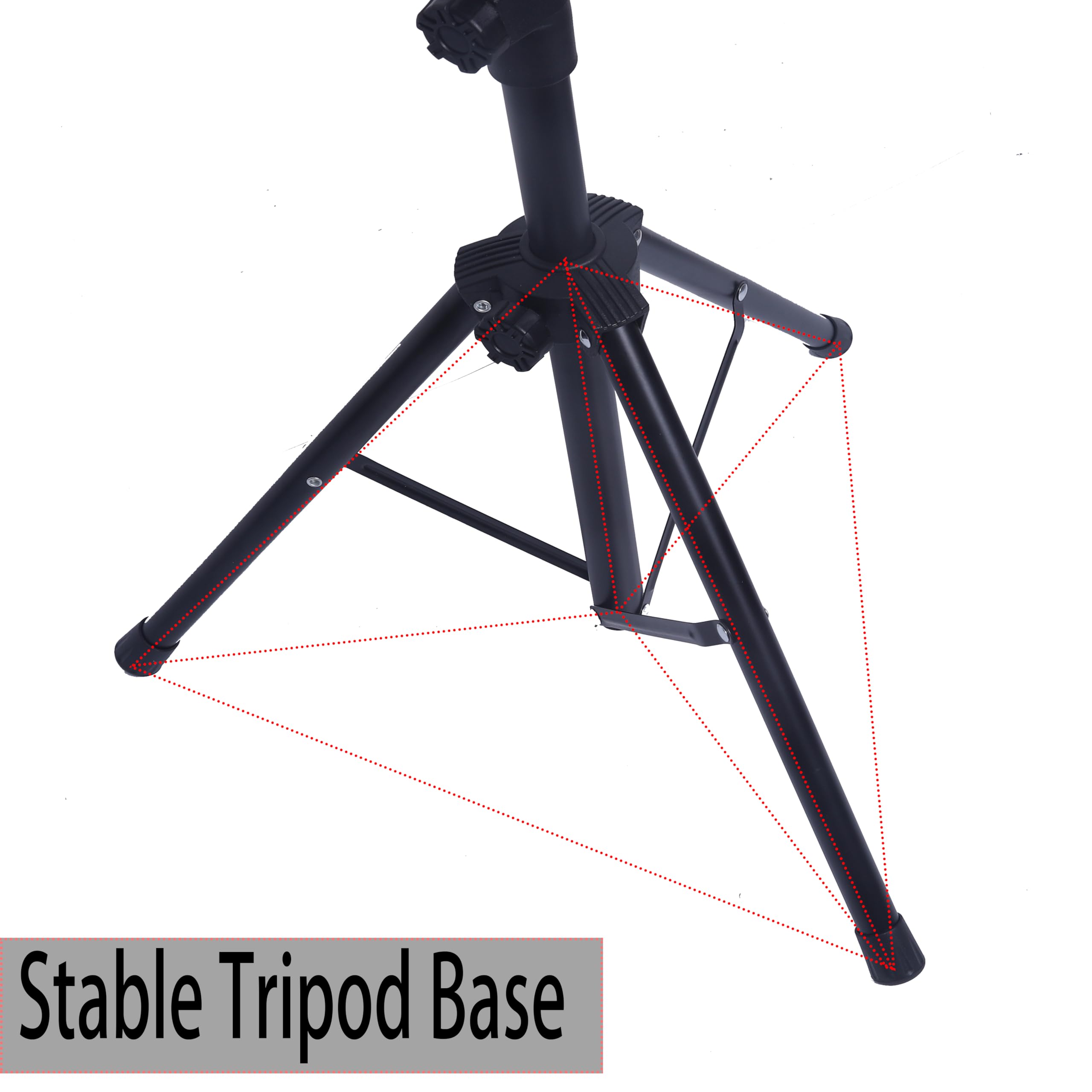 Notenständer aus Metall, professionell, tragbar, perforiert, mit Tragetasche, zusammenklappbarer, verstellbarer Notenhalter, super stabil, geeignet für Instrumentalaufführungen, Band und Reisen