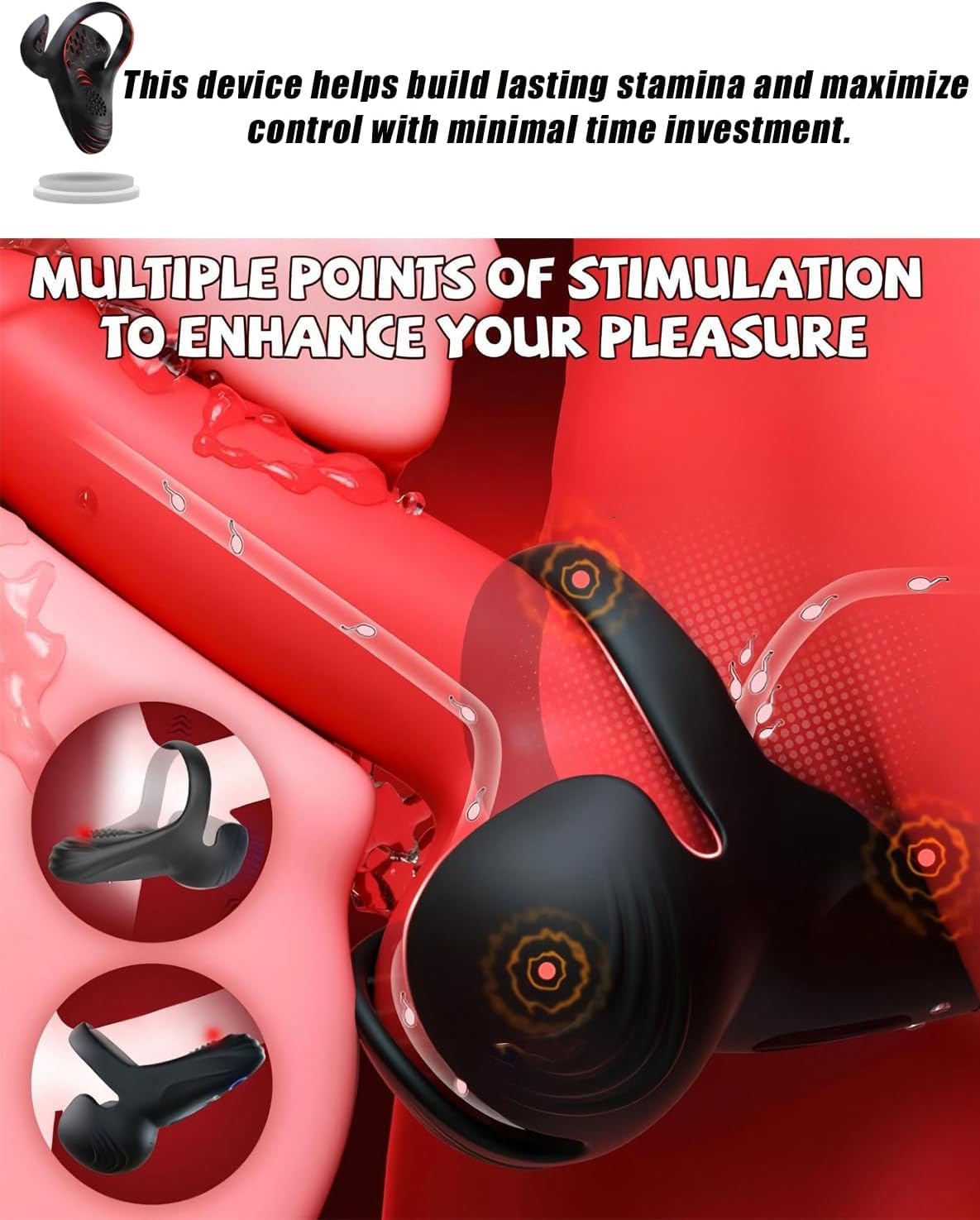 KORVEN PRO Appareil de Massage à Vibration 5 en 1, Télécommande Sans Fil, Recharge USB Rapide, Étanche et Facile à Nettoyer, Appareil de Relaxation à Domicile