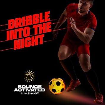FlashCatch Rechargeable Light Up Soccer Ball - Glow in The Dark Balls - Gifts for Boys 8-12 12-14 - 9 Year Old Boy Birthday Gift Age 7, 8-10, 10-12 Ages - Outside Toys for Kids - Soccers Accessories
