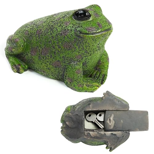 Spare Key Hider Outdoor Hide a Key Outside Frog Garden